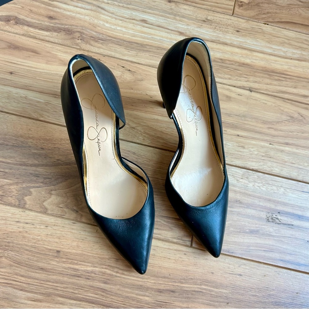 Jessica Simpson Black Stilettos